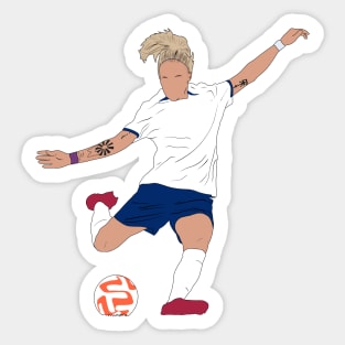 Rachel Daly England Women Football Minimalist Sticker